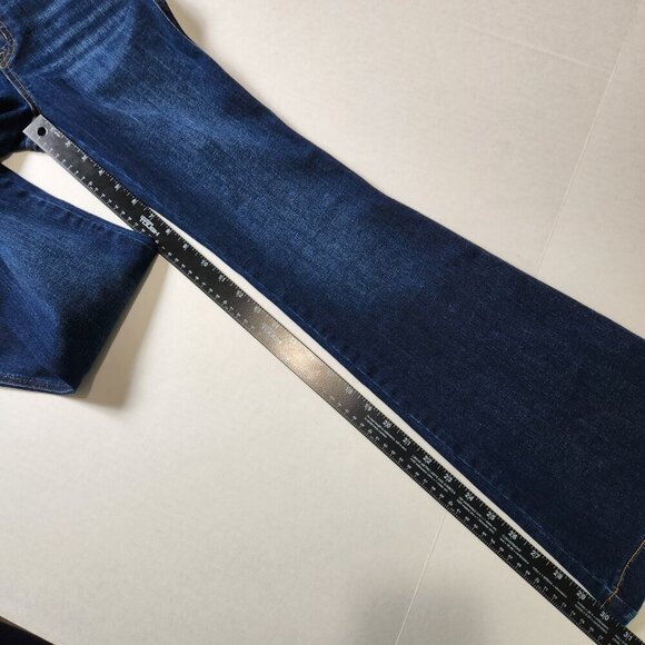 Spanx EveryWear Flare Jeans S Petite Clean Indigo Pull On‎ Stretch Denim 20327Q - Picture 7 of 11